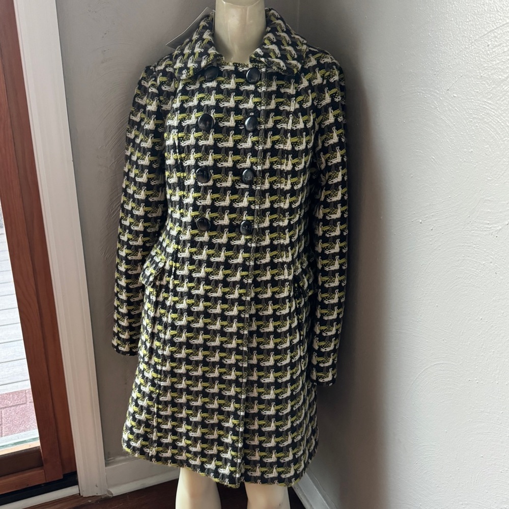 Tibi wool plaid dress coat size 4 nwt - Picture 2 of 16